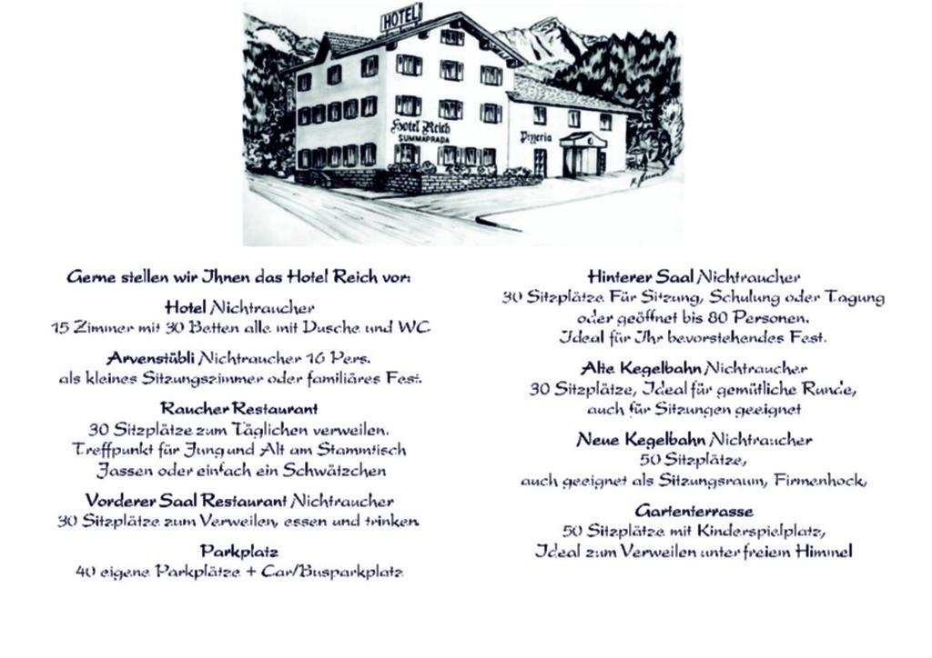 Hotel Reich Thusis Zewnętrze zdjęcie